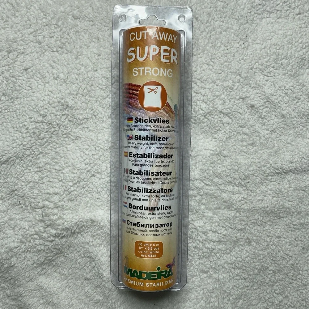 MADEIRA Super Strong Cut-Away Embroidery Stabilizer 12